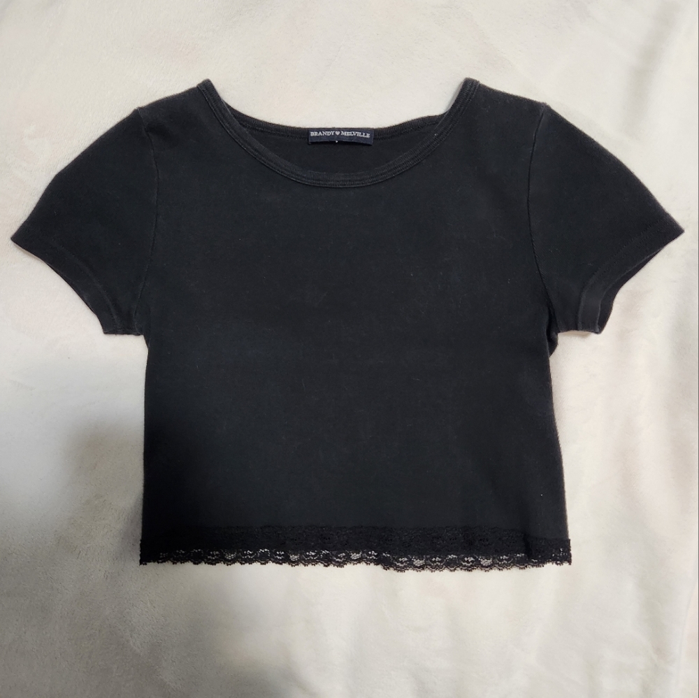 Brandy Melville Lace Baby Tee